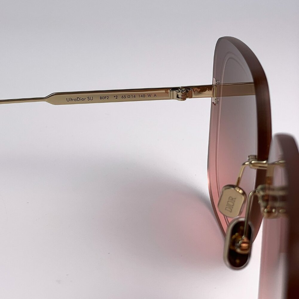 Dior ULTRADIOR SU B0F2 BRAND NEW Sunglasses Gold Brown Women Square Oversized - Picture 9 of 10